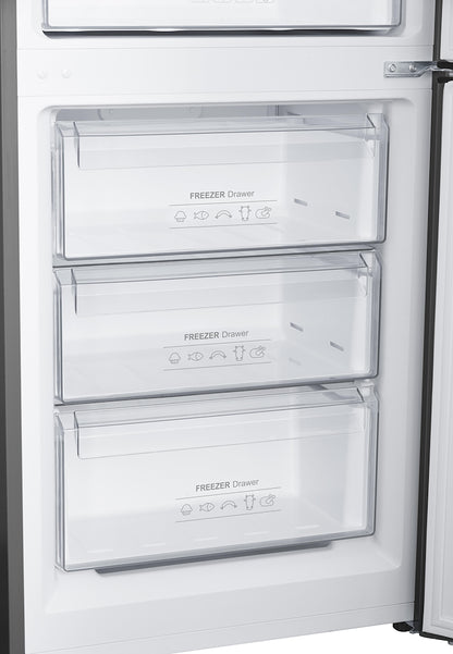 Frigo Combinato SEKOM SHCB350NM2XE1 – 293 L, No Frost, Classe E, Design Inox