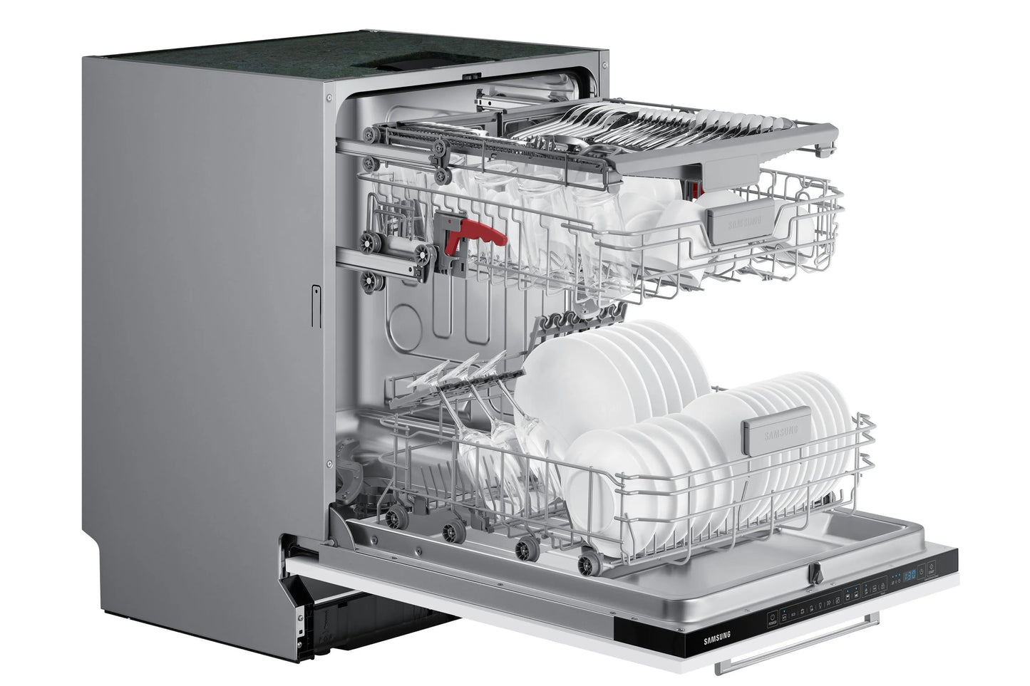 Samsung DW60CG530B00ET – Lavastoviglie A Scomparsa Totale (14 Coperti) con Auto Door Open e Funzione Aqua-Stop, Classe D